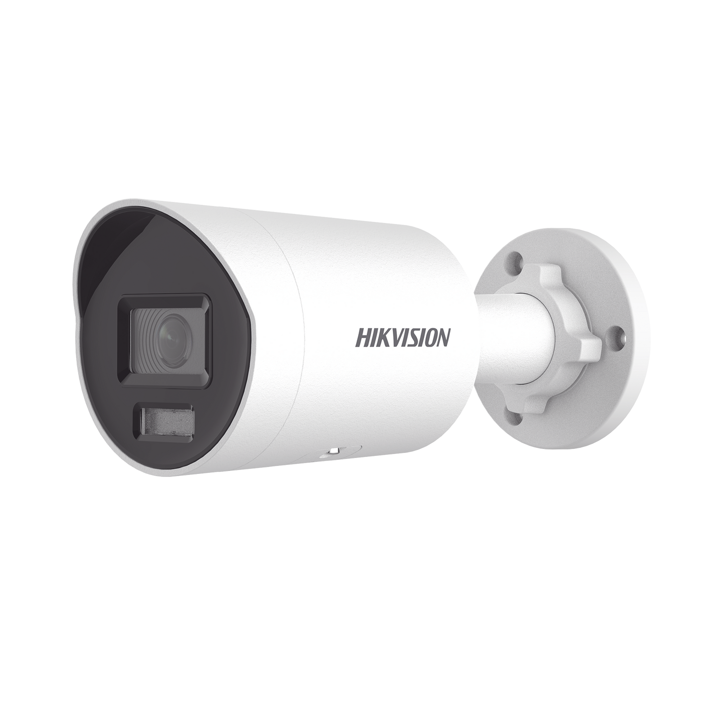 Bala IP 4 Megapixel / Lente 2.8 mm / Dual Light (40 mts IR + 40 mts Luz Blanca) / Darkfighter S / Microfono Integrado / Exterior IP67 / WDR 130 dB / 4 Analíticos: AcuSense, Deteccion Facial, Conteo de Personas por Cruce y Zona