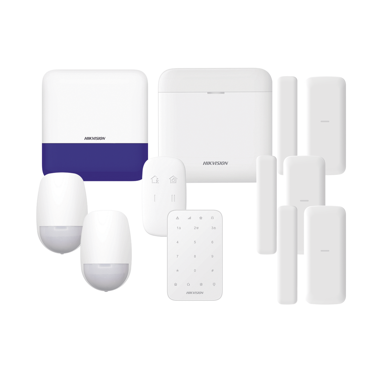 (AX PRO) KIT de Alarma AXP RO / Incluye: 1 Hub con bateria de respaldo/ 2 Sensores PIR / 3 Contactos Magnéticos mini / 1 ...