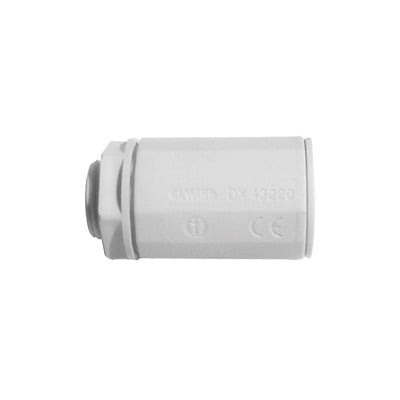 Conector de tuberÃa rÃgida a caja (Racor), PVC Auto-extinguible, de 40 mm
