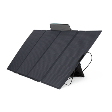 Módulo Solar Portátil y Flexible de 400W Recomendado para Estaciones Portátiles EFD330, EFD350 ó EFD500 / Ajuste de Ángulo / Carga Eficiente / Incluye Cable XT60 a MC4