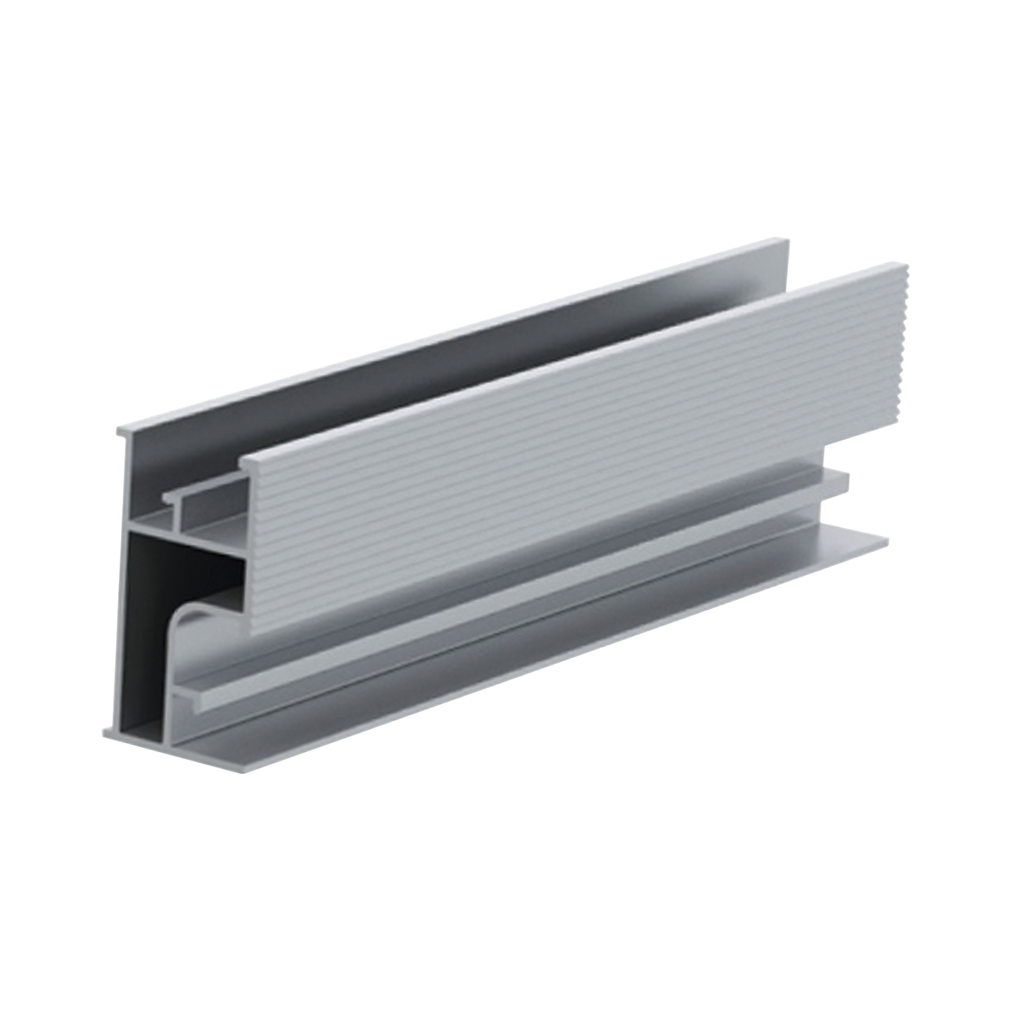 Riel 3 para montaje de módulos fotovoltaicos de aluminio anodizado 2200mm.