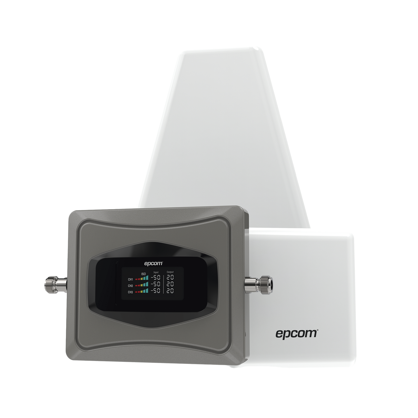 Kit Amplificador de Señal Celular 4G / Mejora las llamadas convencionales y VoLTE / Soporta los datos de las tecnologÃas 2G, 3G y 4G de TELCEL, AT&T y MOVISTAR / Cubre hasta 2 espacios de 250 m2 c/u.