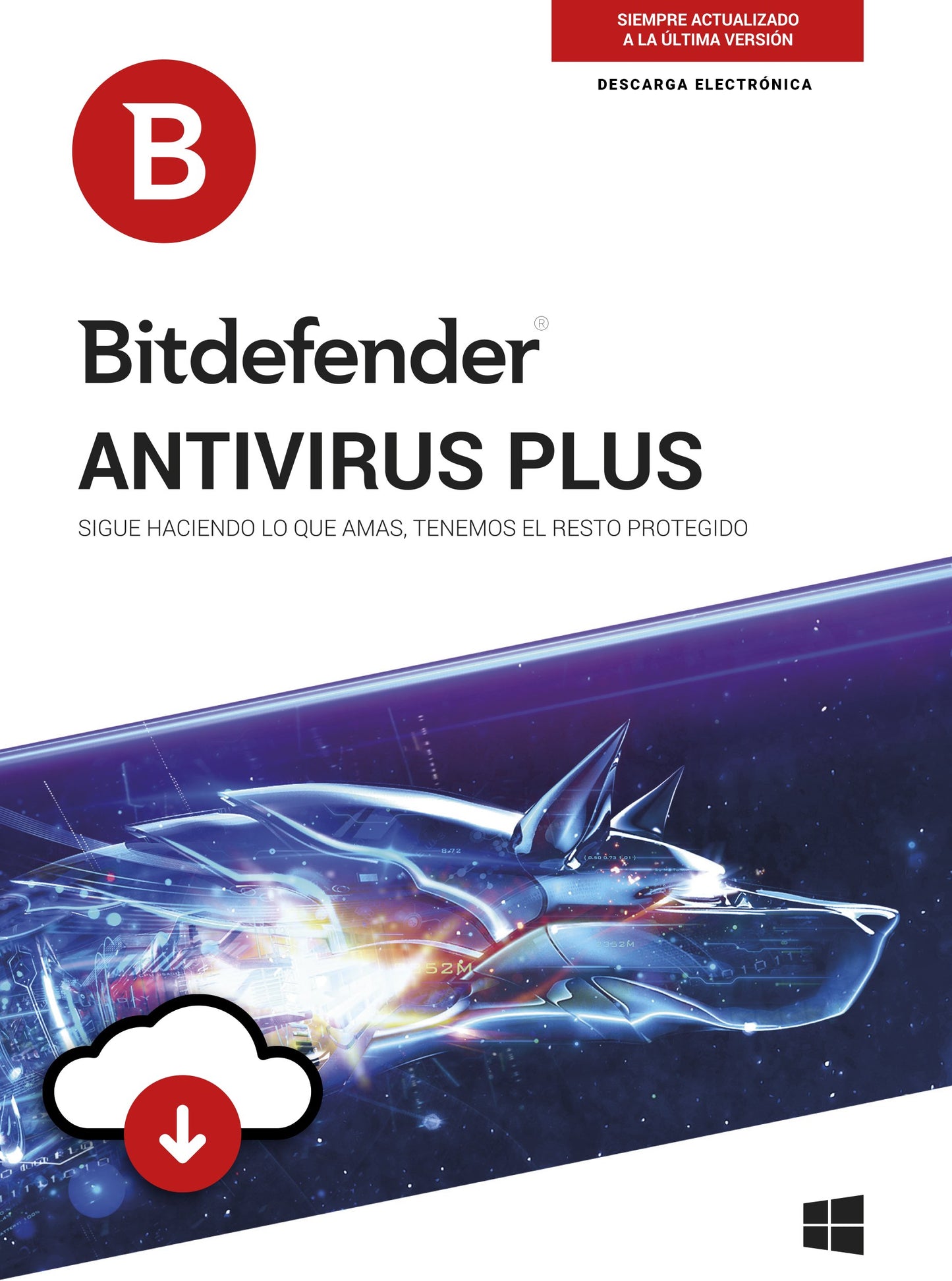 Antivirus Plus BITDEFENDER ESD, 1 usuario, 1 año