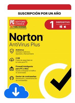 ESD Norton AntiVirus Plus 1 Dispositivos 1 Años 21430675