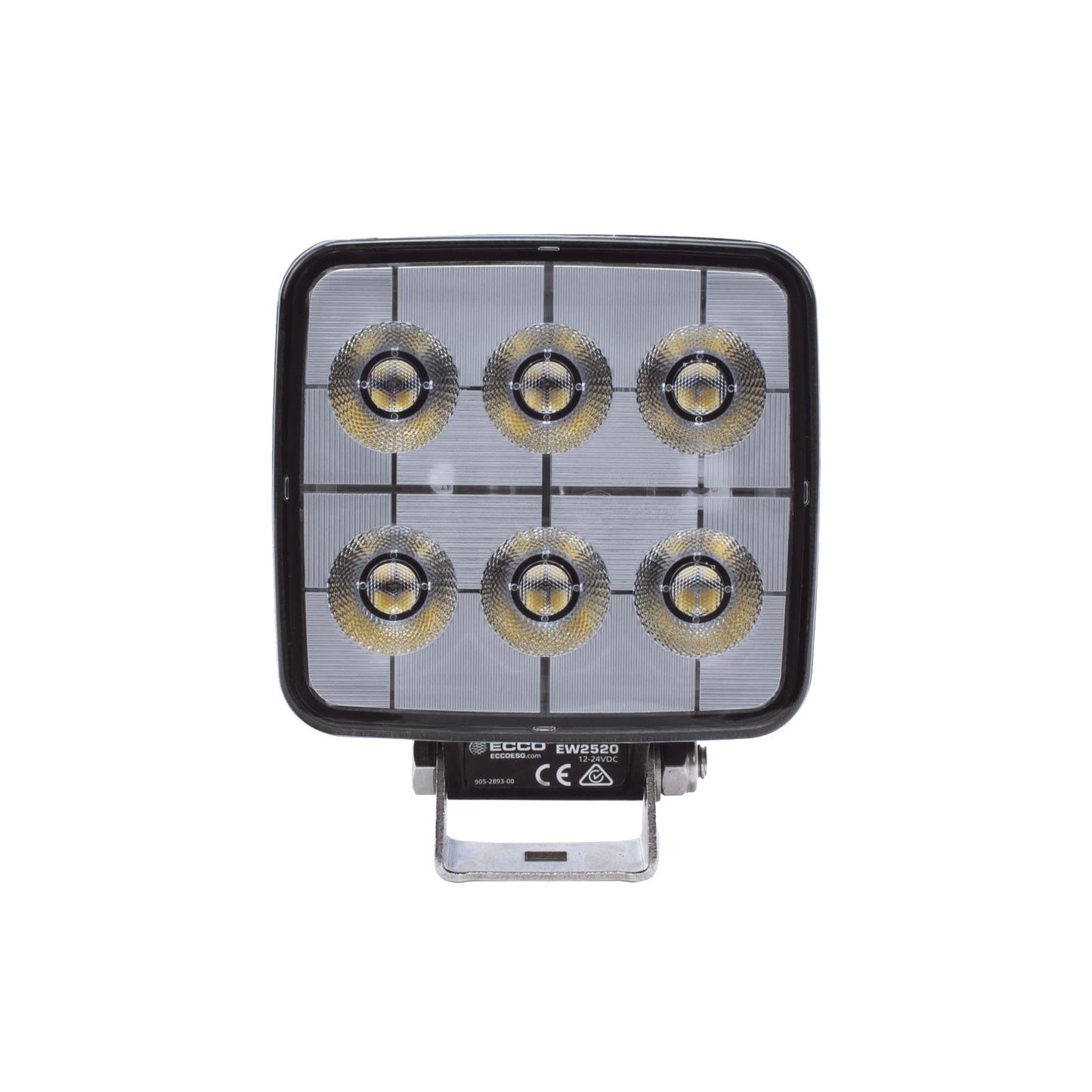 Luz de trabajo de 6 LED, 12-24 Vcc, 2800 lumenes