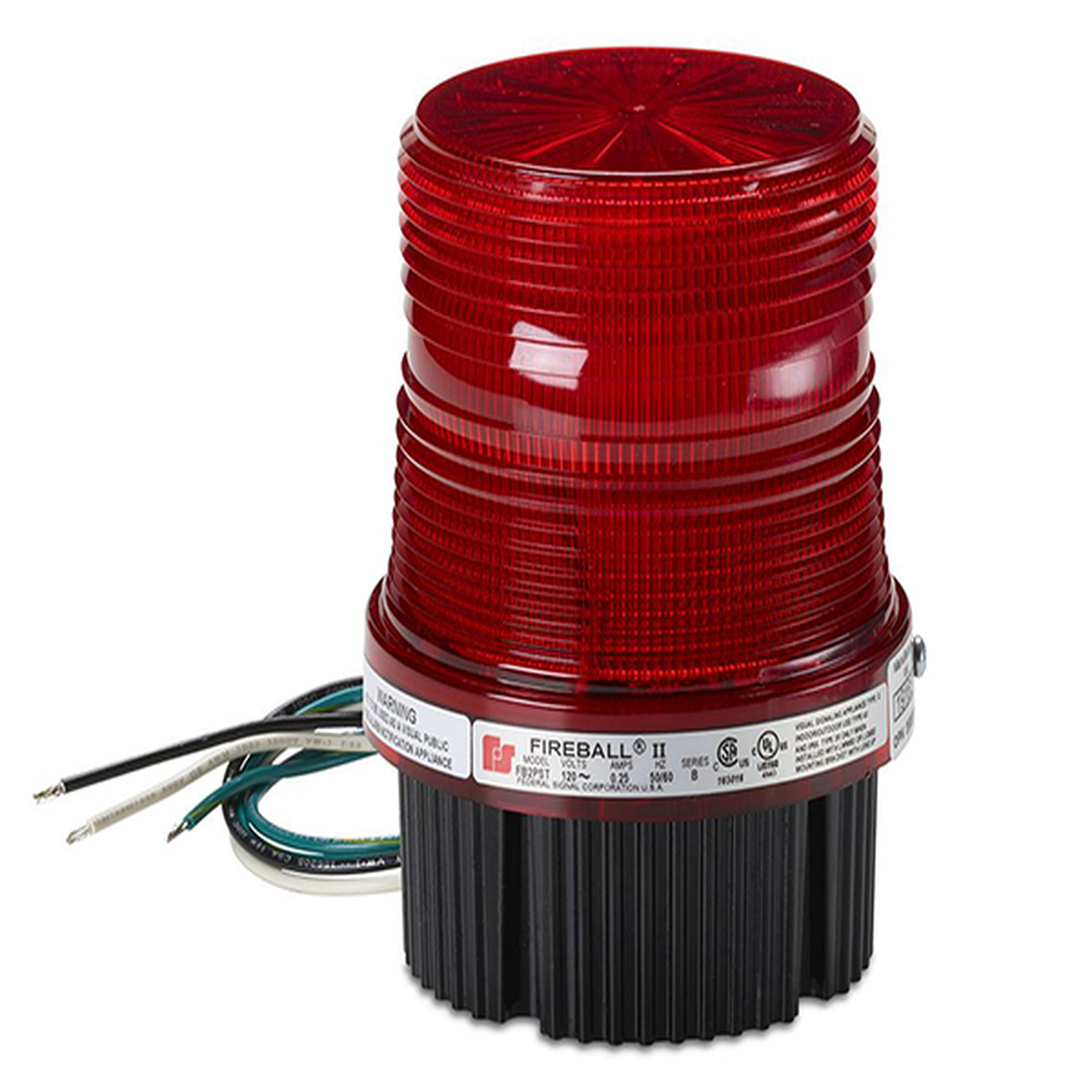 Estrobo Fireball® LED Luz de advertencia, Listado por UL y cUL de 12-24 VCD Color Rojo