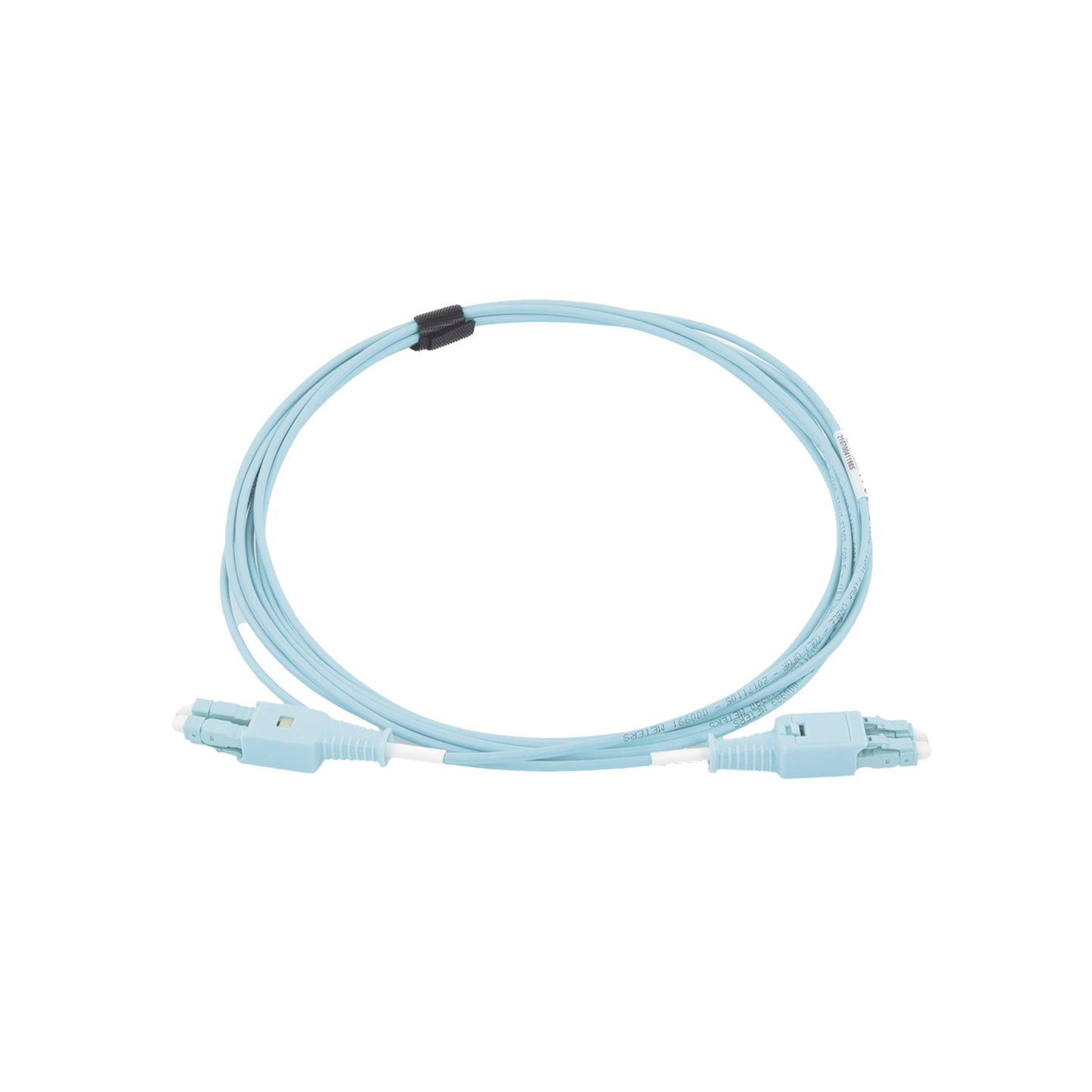 Jumper de Fibra Óptica BladePatch LC-LC Duplex, Multimodo 50/125 OM4, OFNR, Color Aqua, 3 Metros