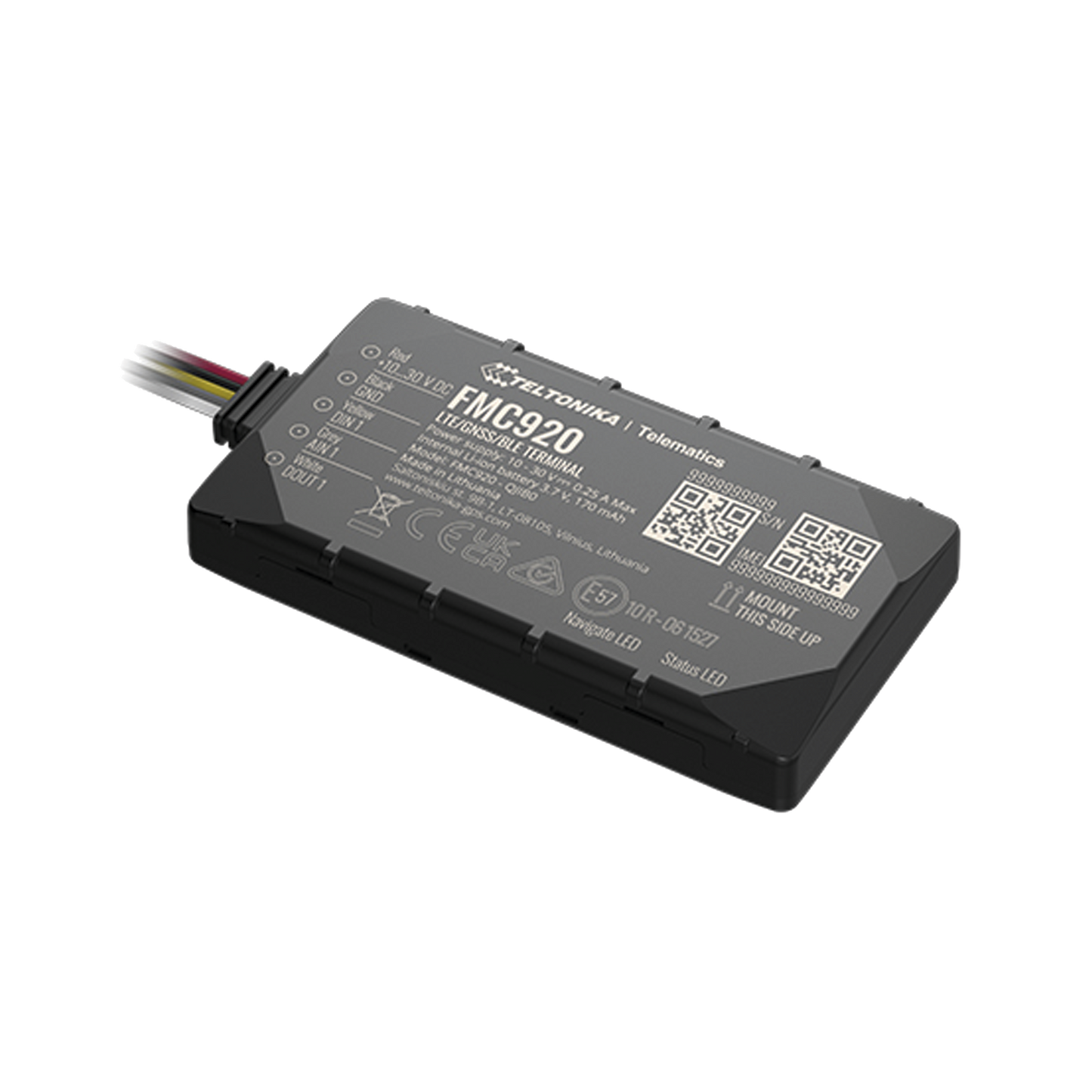 Eficiente Rastreador Vehicular (GPS) 4G LTE CAT 1 y 2G / Identificación de Conductores / Bloqueo Remoto / Detección de Jammer / Sensores de Temperatura, Humedad, Magnéticos y de Combustible Bluetooth