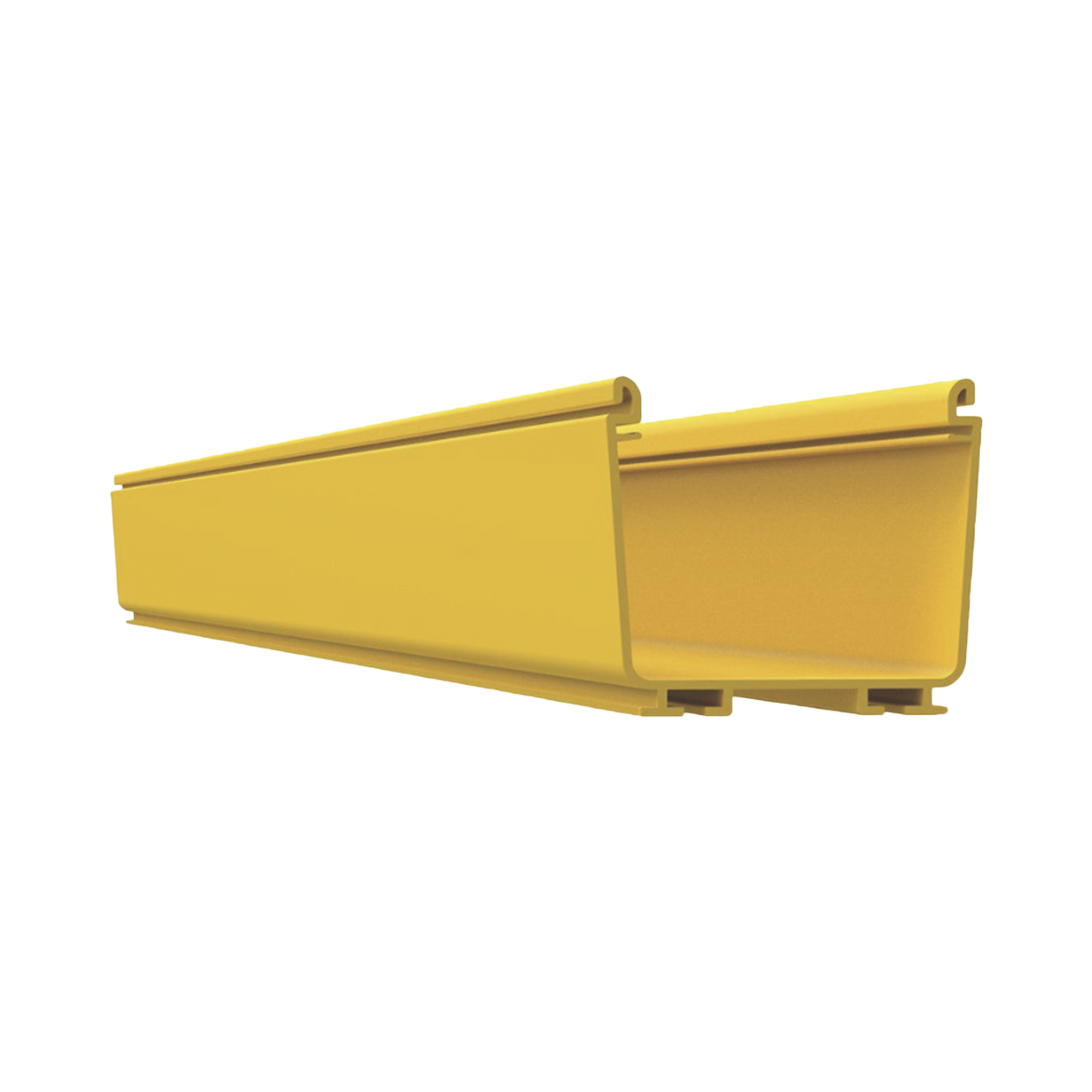 Canaleta FiberRunnerâ„¢ 4X4, de PVC Rígido, Color Amarillo, 2 m de Largo