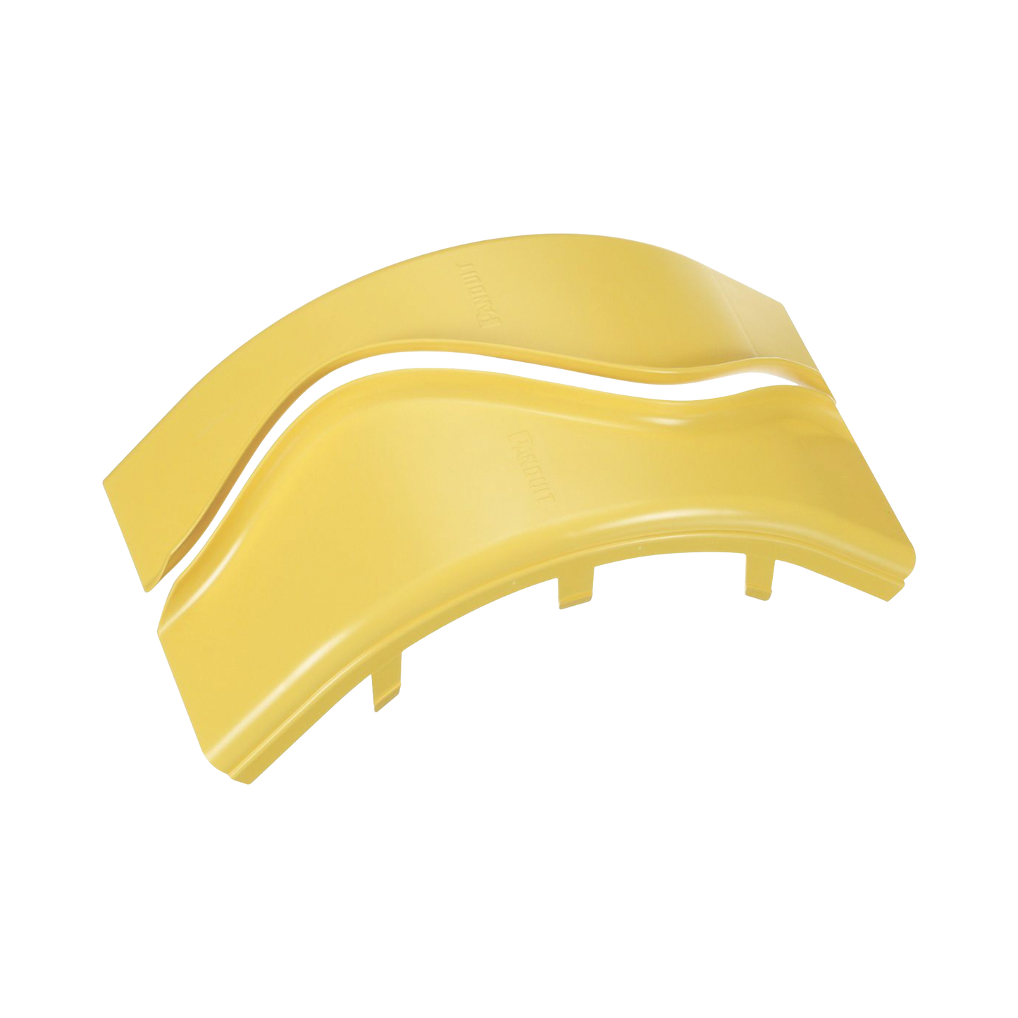 Tapa de Bajada Vertical Exterior de 90º, Para uso con Canaletas 6X4 FiberRunnerâ„¢, Color Amarillo