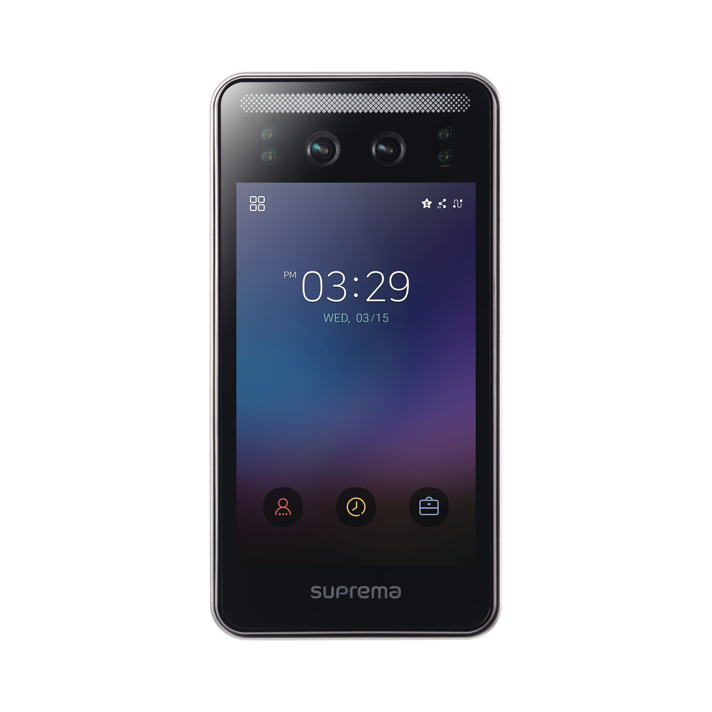 Face station F2 con detector de Cubre bocas, Lector Facial, Lector de tarjetas Móviles y lector de tarjetas RFID(125kHz EM & 13.56Mhz MIFARE) Compatible con BioStar2