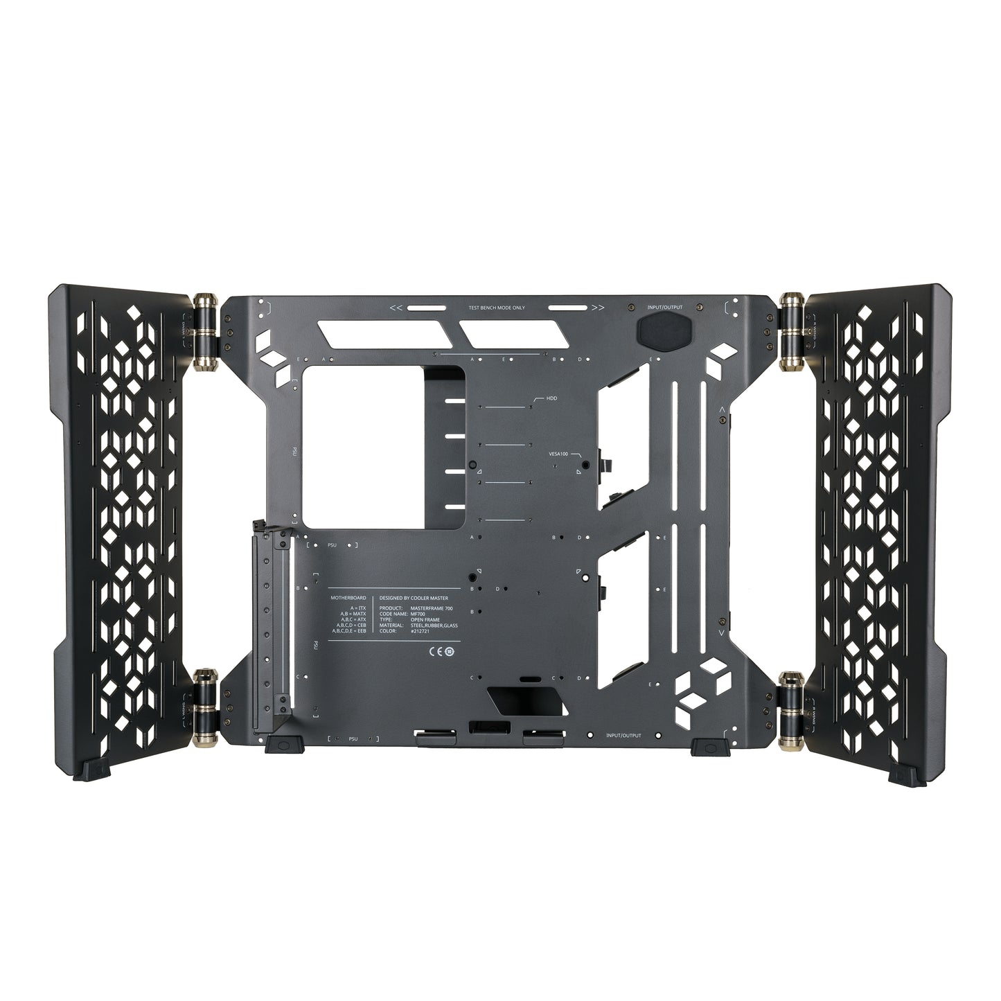 Gabinete COOLER MASTER MCF-MF700-KGNN-S00 MasterFrame 700 con ventana, Full Tower