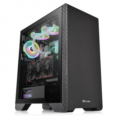 Gabinete THERMALTAKE CA-1P5-00M1WN-00, Gabinete, Vidrio, SPCC, ATX, Negro