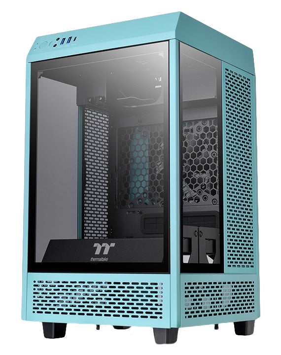 Gabinete THERMALTAKE The Tower 100 Turquoise Mini Chassi, Mini Torre, Gabinete, Mini-ITX, Turquesa