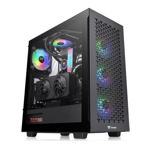 Gabinete THERMALTAKE V350 TG ARGB AIR, Midi-Tower, Gabinete, ATX, Micro ATX y Mini-ITX, Negro