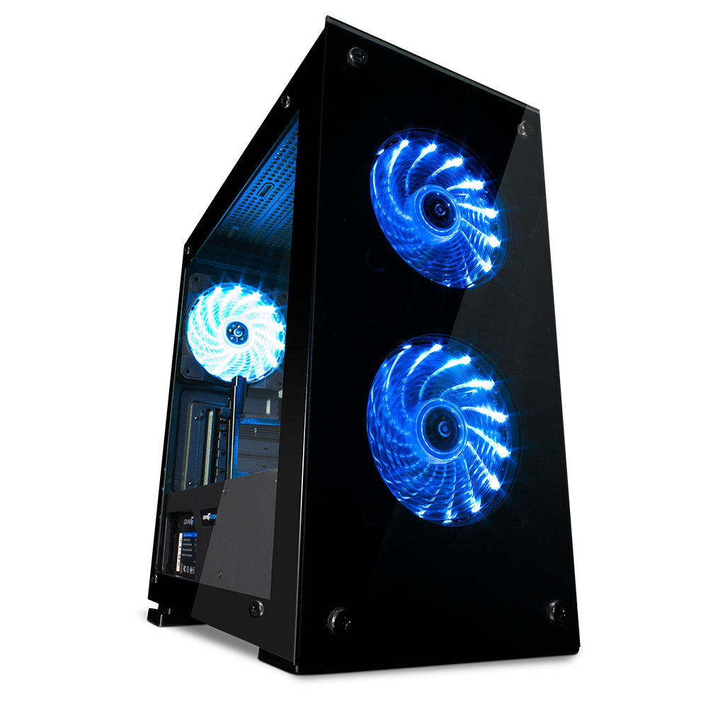 Gabinete. Gamer Factor CSG550. Micro ATX, 3 Vent, 120MM RGB, Cristal S/FTE.
