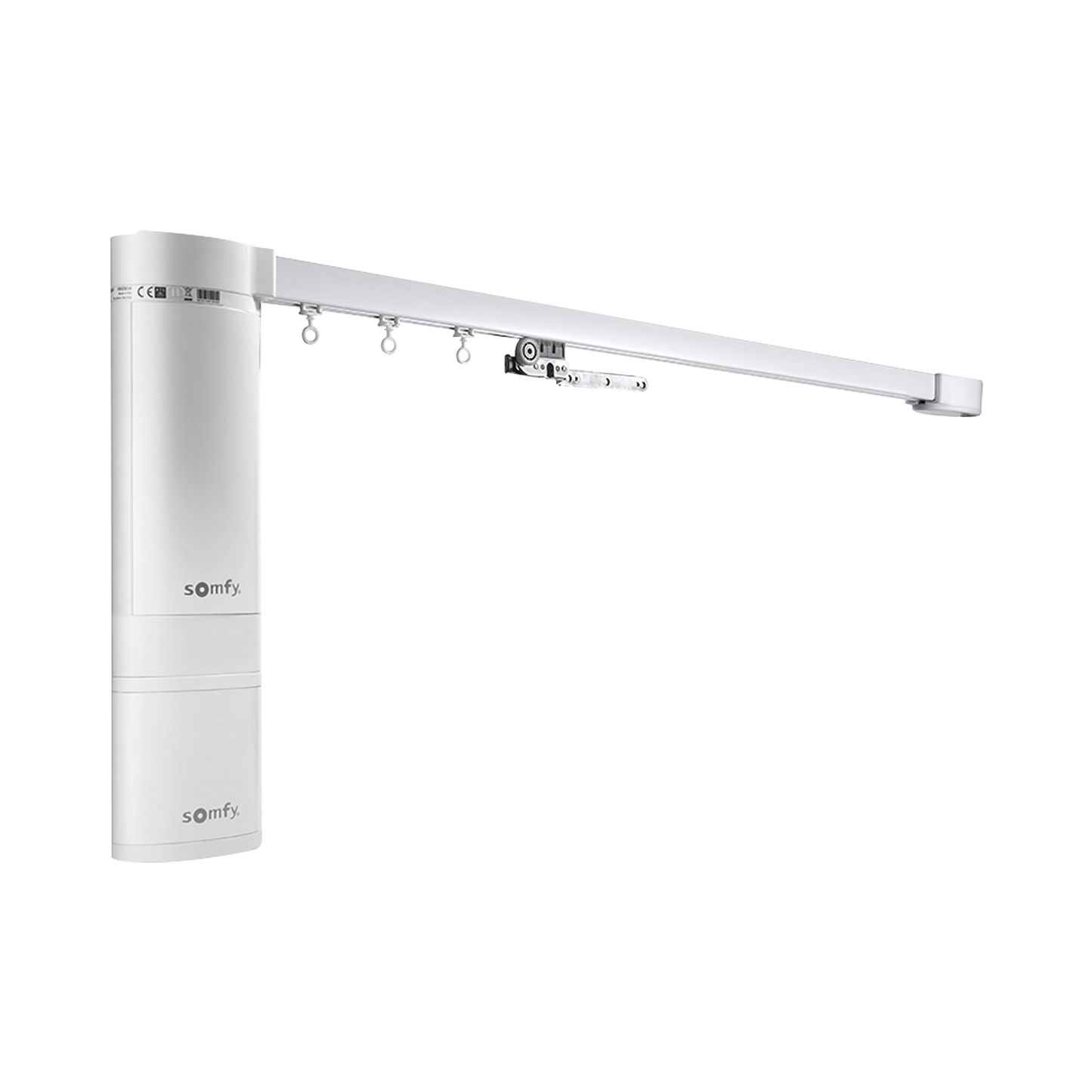 Kit para cortinas, abre del centro a los lados, con motor inteligente y tecnologÃa Somfy, 4.8 mts máximo de riel.