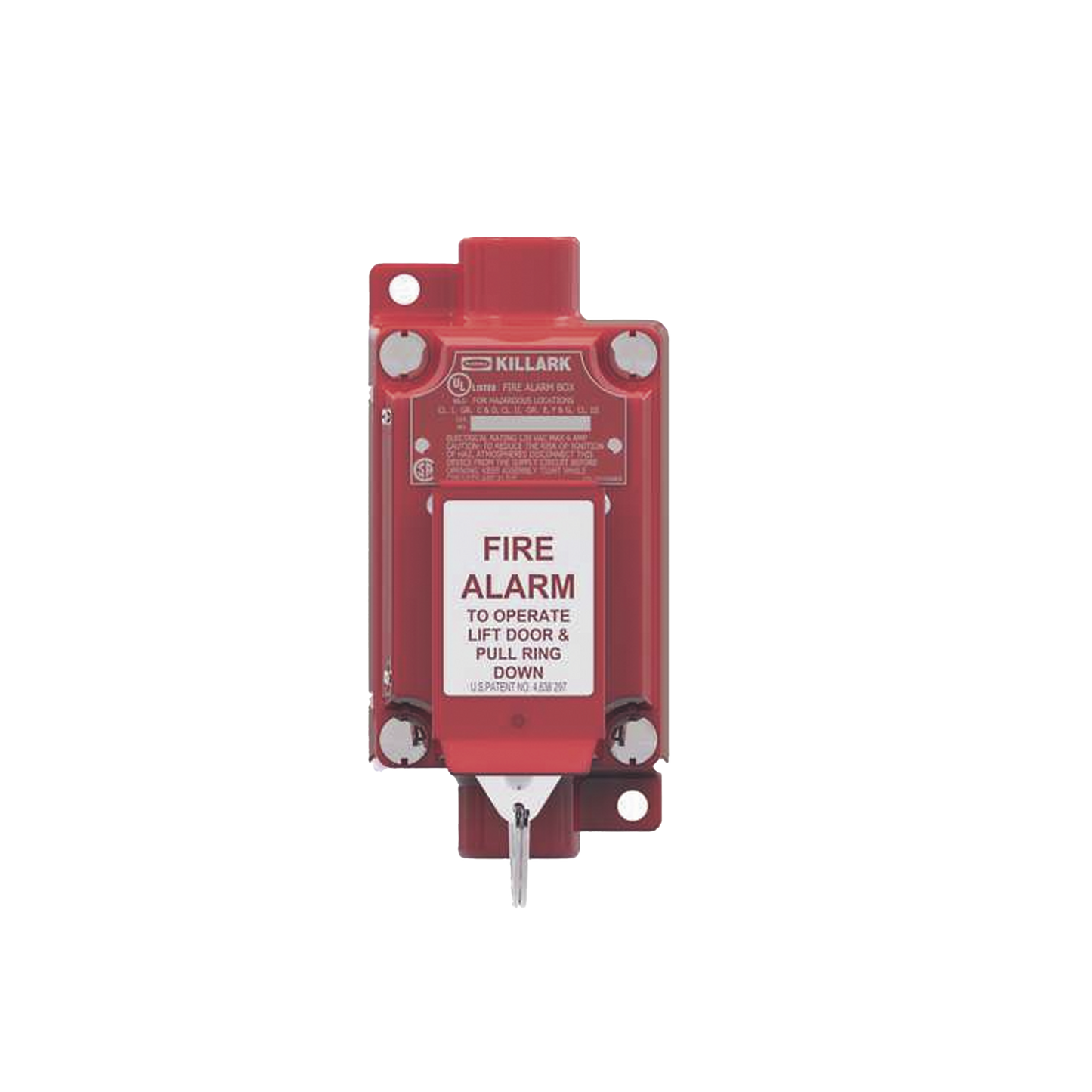 Estación de alarma contra incendios con activación por anillo de tracción / 3/4 pulgadas / 2NO/2NC.