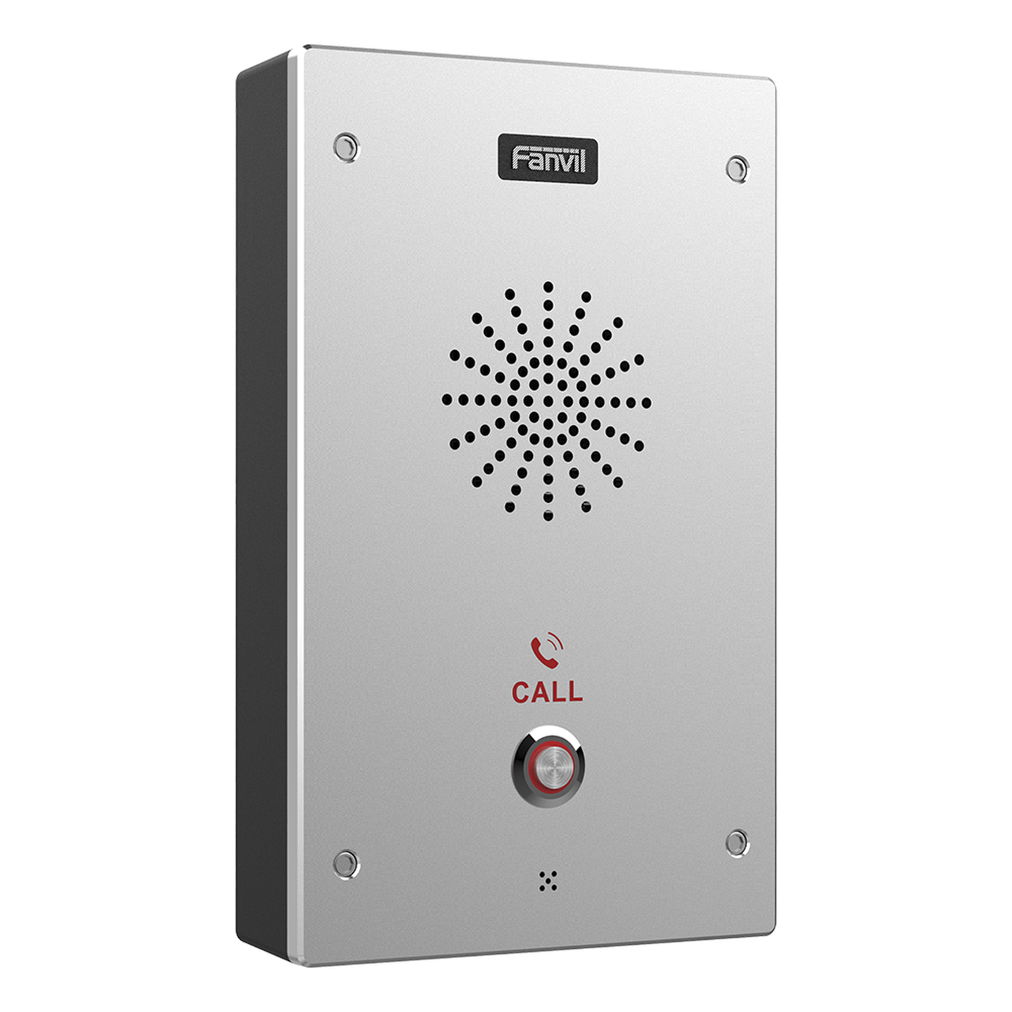 Intercomunicador IP, 2 lÃneas SIP, 2 relevadores con botón para llamada, anti-vandálico, IP65 e IK10, PoE