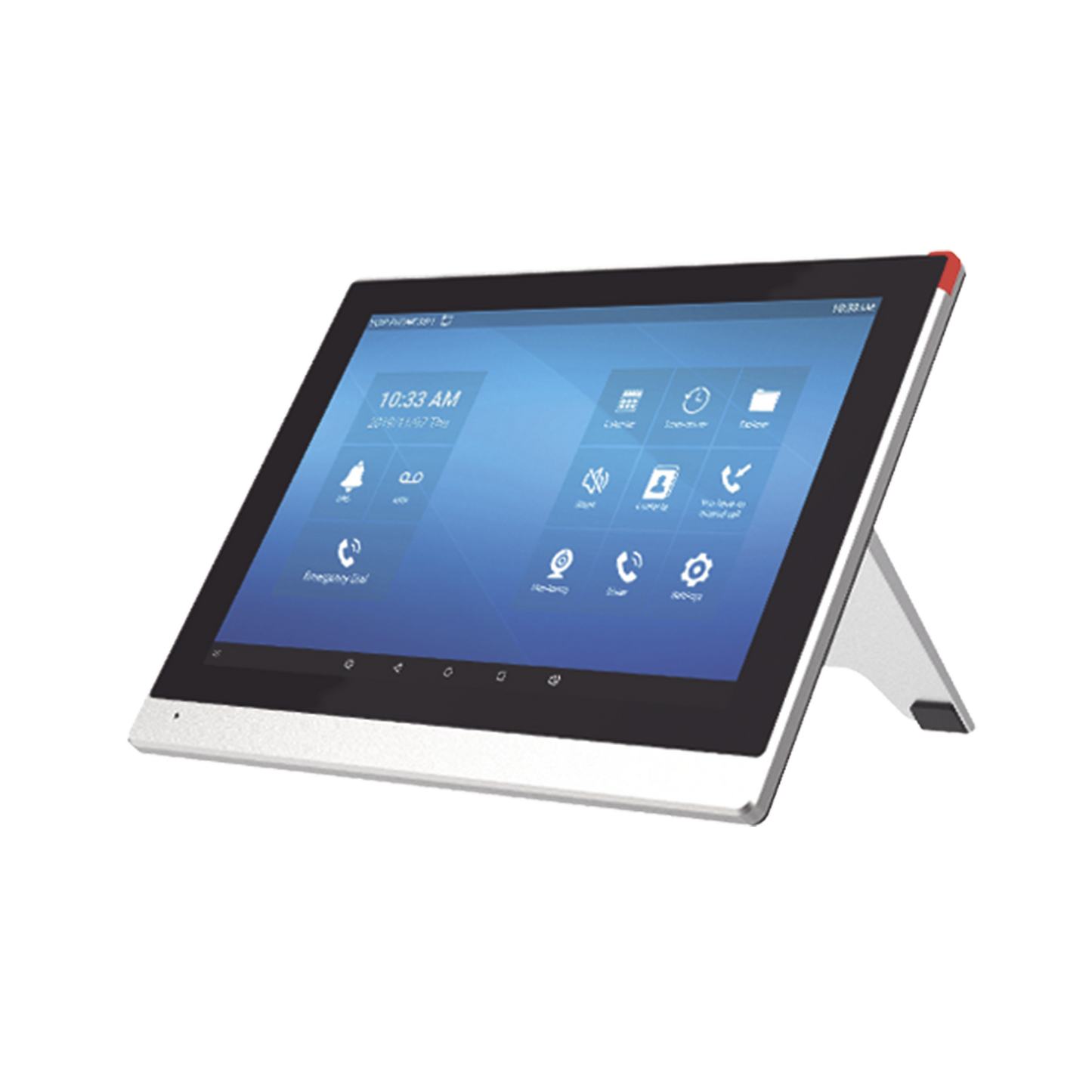 Monitor IP/SIP para interior con Android, Wi-Fi, pantalla táctil de 10.1", audio de 2 vÃas, PoE, 8 interfaces de entrada de alarma.