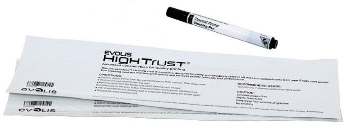 KIT DE LIMPIEZA REGULAR BADGY PARA IMPRESORA, Color blanco, Tarjetas, Impresoras