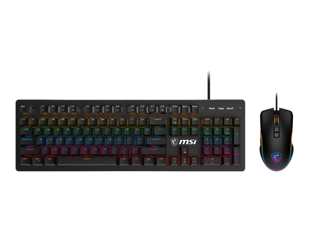 KIT Teclado/Mouse MSI FORGE GK300 COMBO BLUE