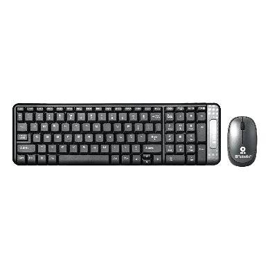 Kit Teclado y Mouse inalámbrico, compacto, Español, Negro/Gris, 10 m, 6000625 BROBOTIX