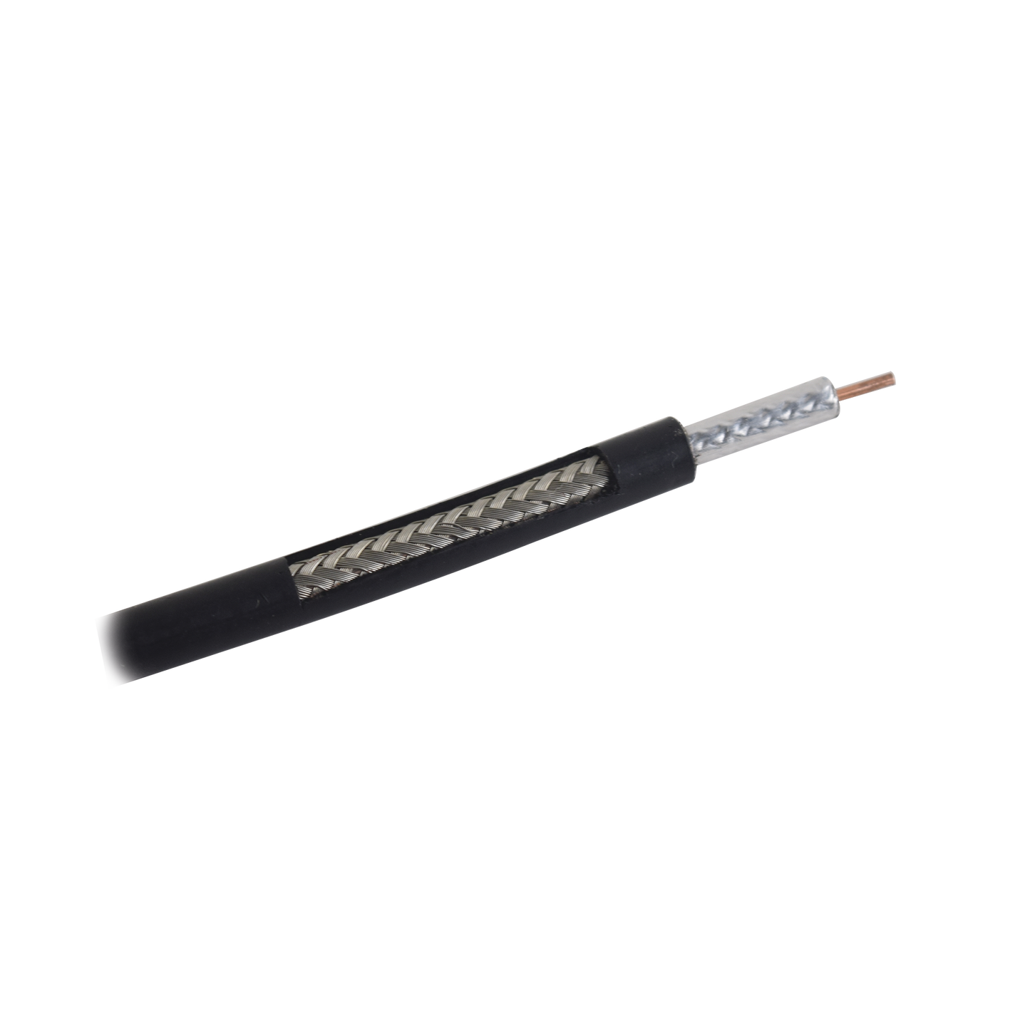 Carrete de 305m, Cable Coaxial RG-58 LMRLW-195, Baja Pérdida de 50 Ohms, Conductor de Cobre Sólido, Malla de Aluminio