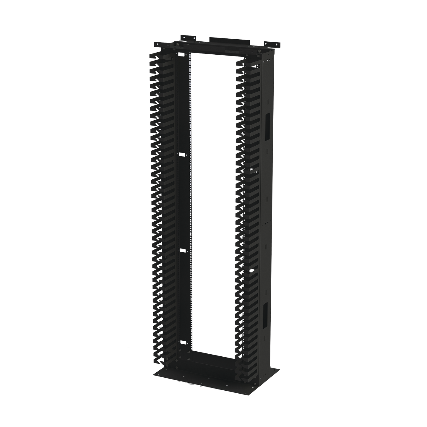 Rack de Acero de 7ft x 19in, 45UR con Organizadores Verticales Y GuÃa Superior para Cableado.