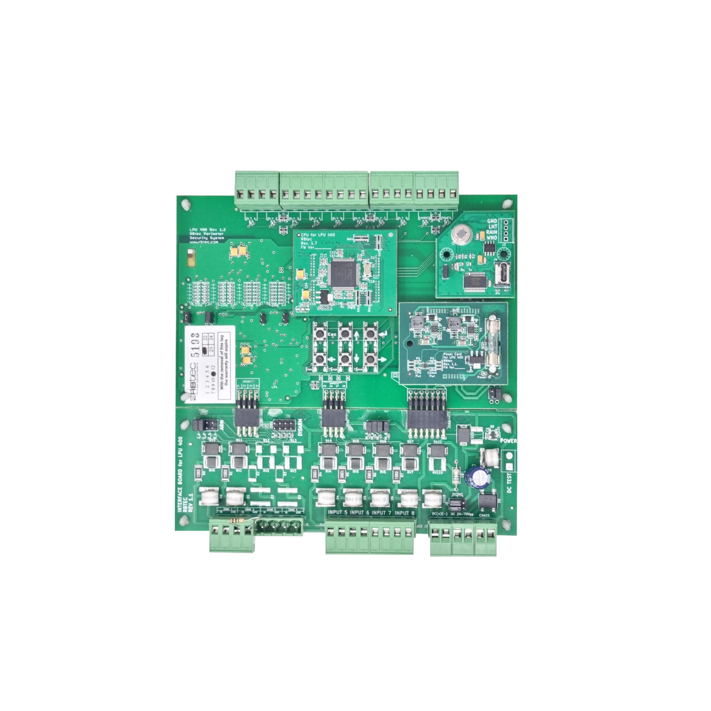 Unidad analizadora para 2 zonas / Cada zona soporta hasta 305 metros / 2 Salidas de relevador