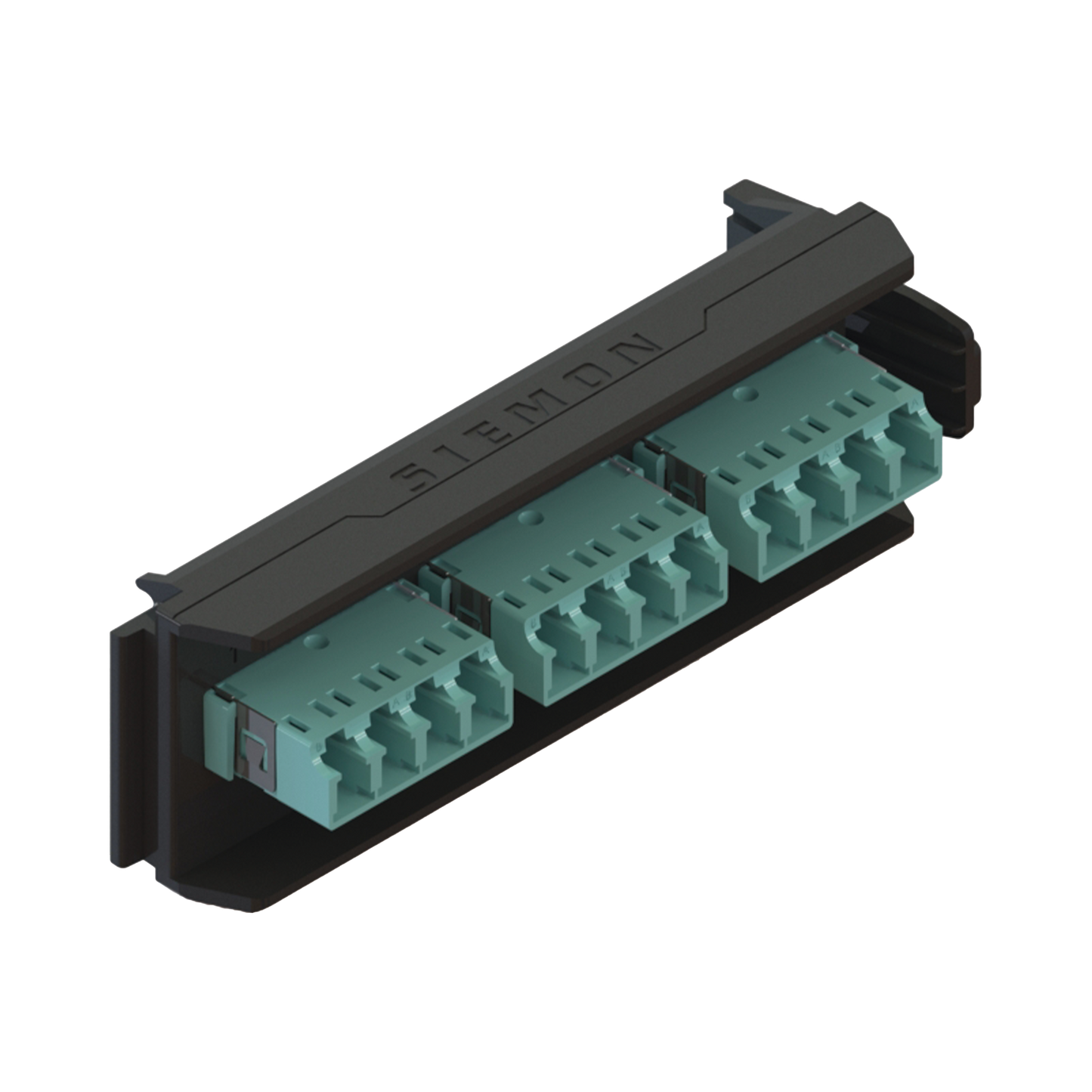Placa Acopladora LightVerse, 6 Conectores Dúplex LC/UPC, Acepta hasta 12 fibras Multimodo OM3 y OM4 (No Shuttered)