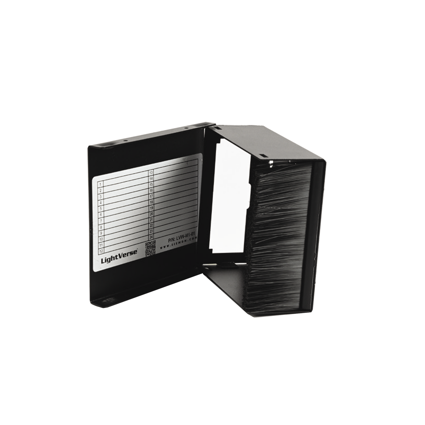 Fiber, Enclosure, Lightverse, Wall Mount, Fixed Access, 1 Opening, Black