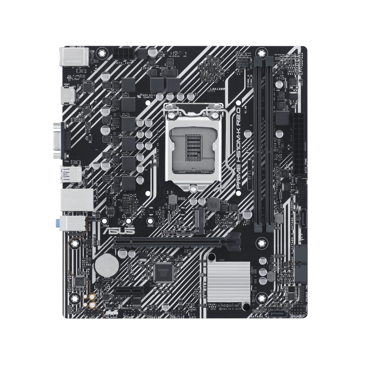 Tarjeta Madre ASUS Micro-ATX PRIME H510M-K R2.0, S-1200, Intel H470, HDMI, 64GB DDR4 para Intel- Listo para procesadores Intel® de 11a y 10a Gen.