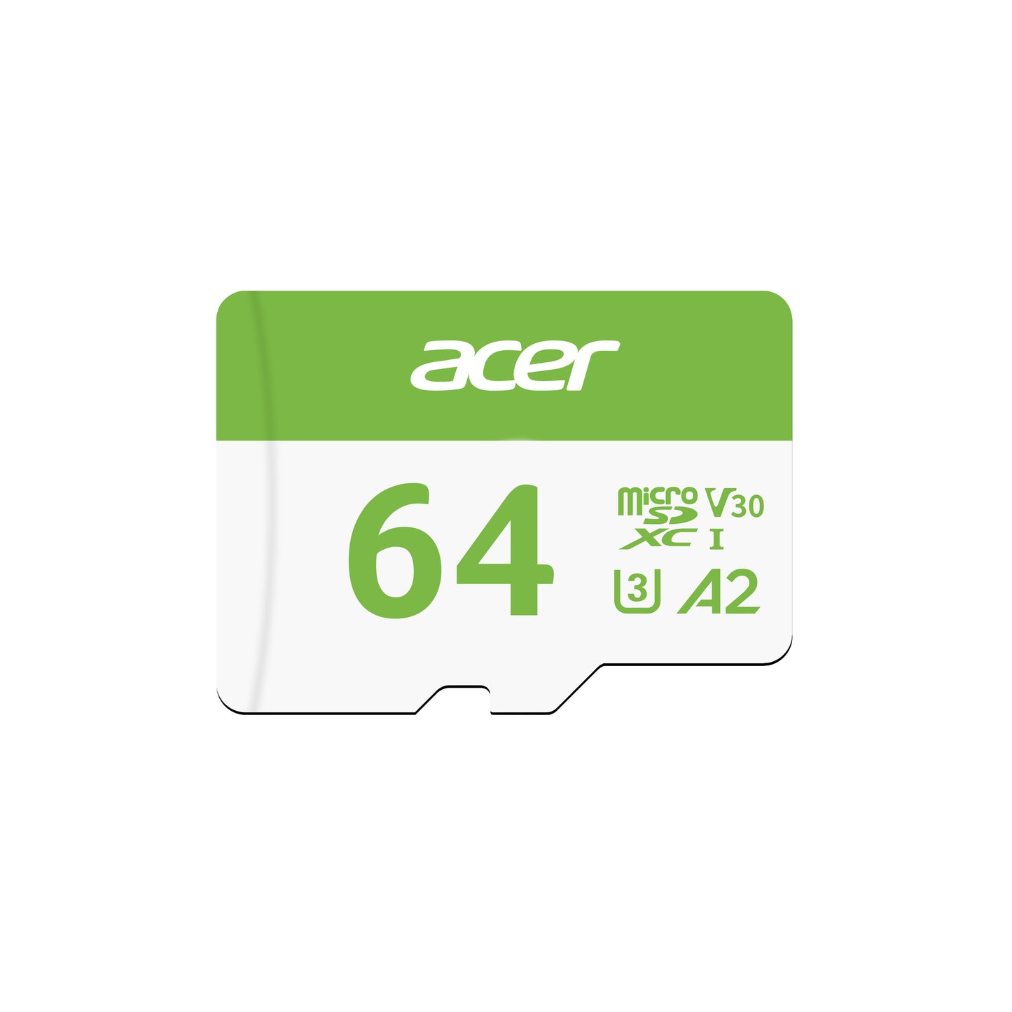 Memoria MicroSD ACER MSC300 64GB, 160MB/s UHS-I V30 BL.9BWWA.302 Clase 10 A2