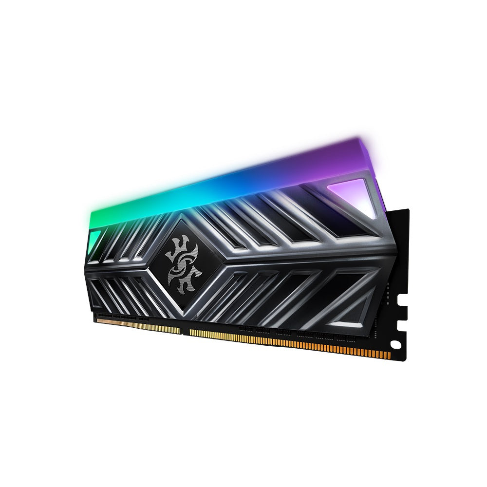 Memoria RAM ADATA SPECTRIX D41, 8 GB, DDR4, 3200 MHz, UDIMM, con Iluminación RGB. Disipador