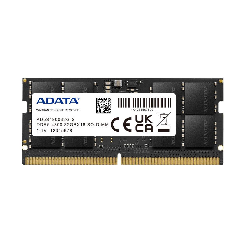 Memoria ADATA, DDR5 32GB SODIMM 4800MHz. NP. AD5S480032G-S