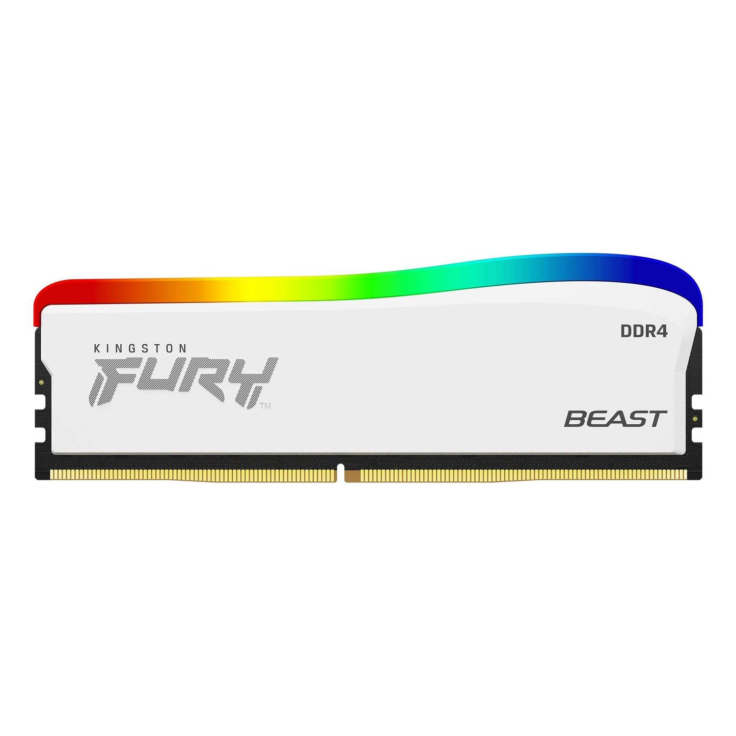 MEMORIA RAM KINGSTON FURY BEAST WHITE RGB SE 8GB 3600MT/S DDR4 CL17 DIMM