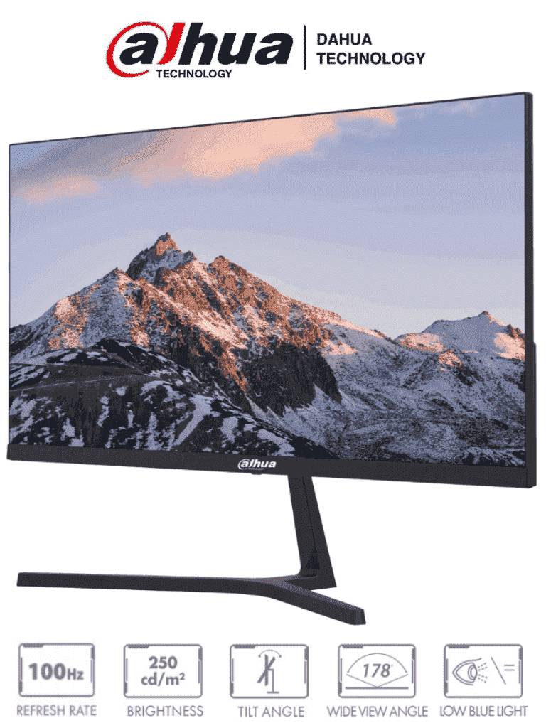 DAHUA DHI-LM22-B200S - Monitor de 21.45 Pulgadas/ Ultra Delgado/ 1920×1080/ Angulo de Visualización de 178 Grados Altavoces Integrados HDMI&VGA 100hz 5ms