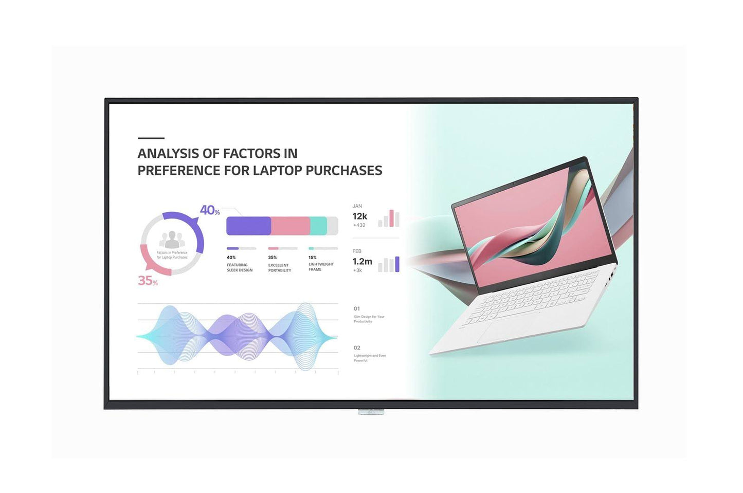 Monitor Profesional 55 pulgadas 55UH5J IPS, Resolución 3840 x 2160 (UHD)