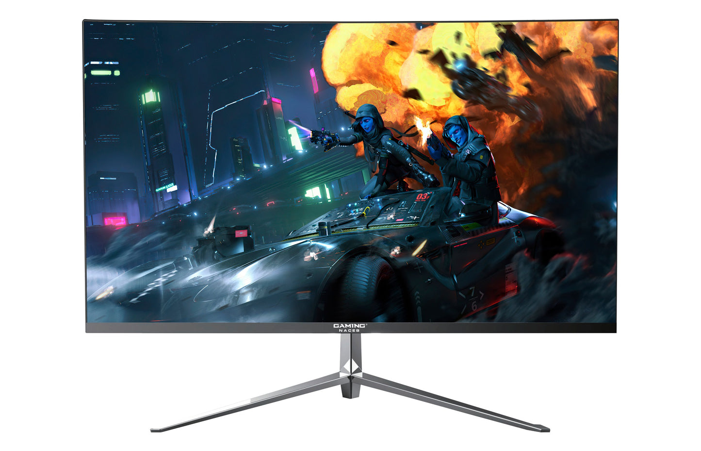Monitor Curvo Naceb 24 pulgadas, Resolución 1920x1080, 1ms, Frecuencia 165Hz, HDMI + DP + USB NA-0624 Garantia 1 año