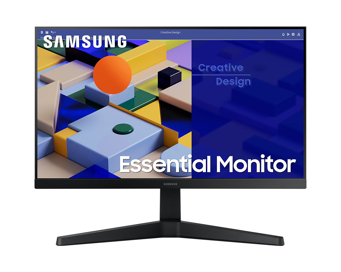 MONITOR SAMSUNG FLAT, 22 pulgadas, con Panel IPS, Sin Bordes, FHD, 75hz, 5ms, LS22C310EALXZX