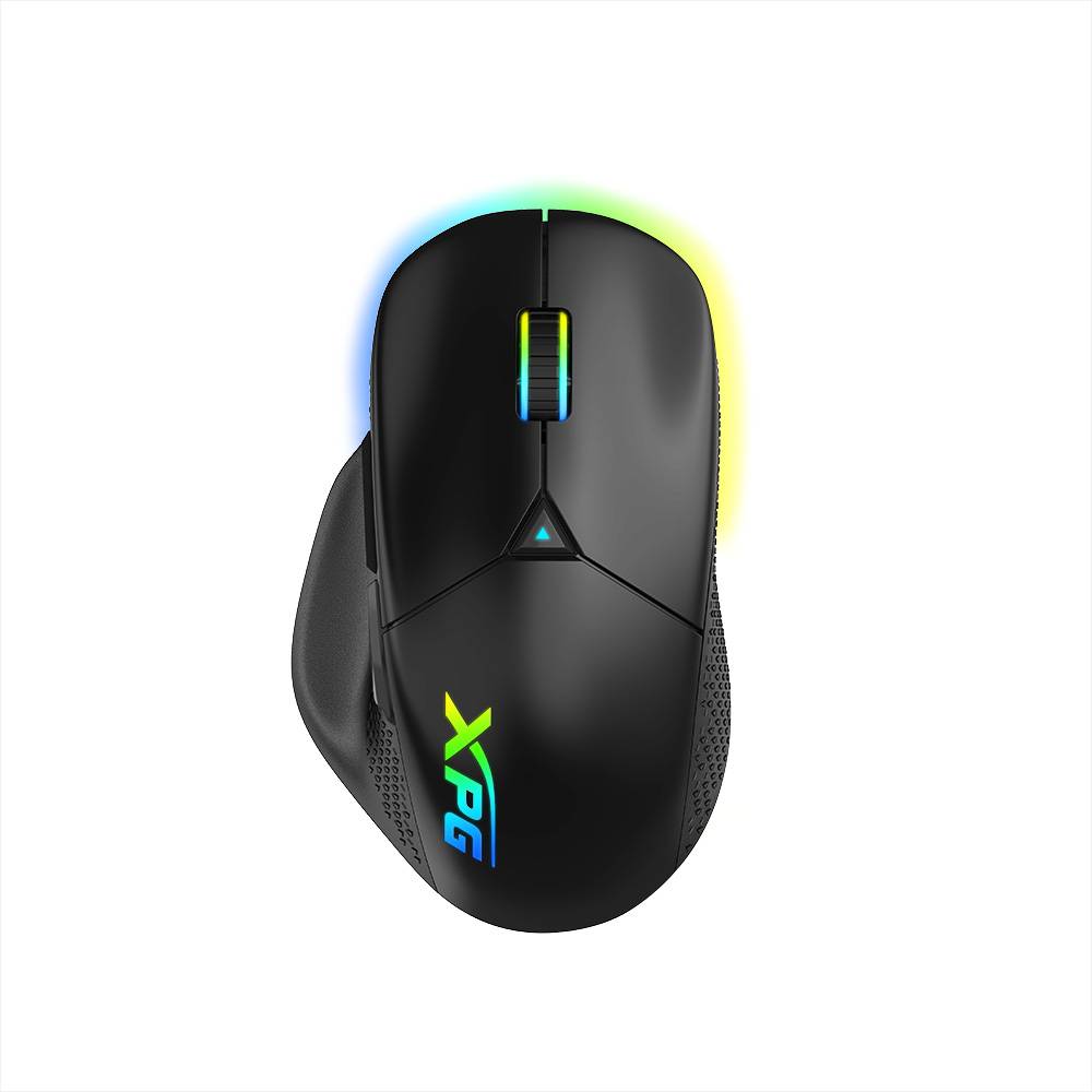 Mouse GAMING XPG ALPHA WIRELESS, Conexión Inalámbrico 2,4G / Bluetooth 5.1 / Con cable. Interfaz USB Tipo-C. NEGRO. ALPHAWL-BKCWW