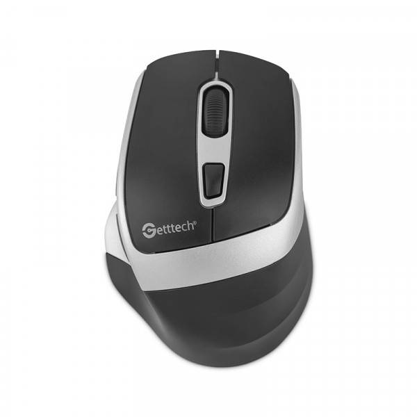 Mouse de oficina, Getttech, Plateado - Modelo GGM-STDBW-01-SL