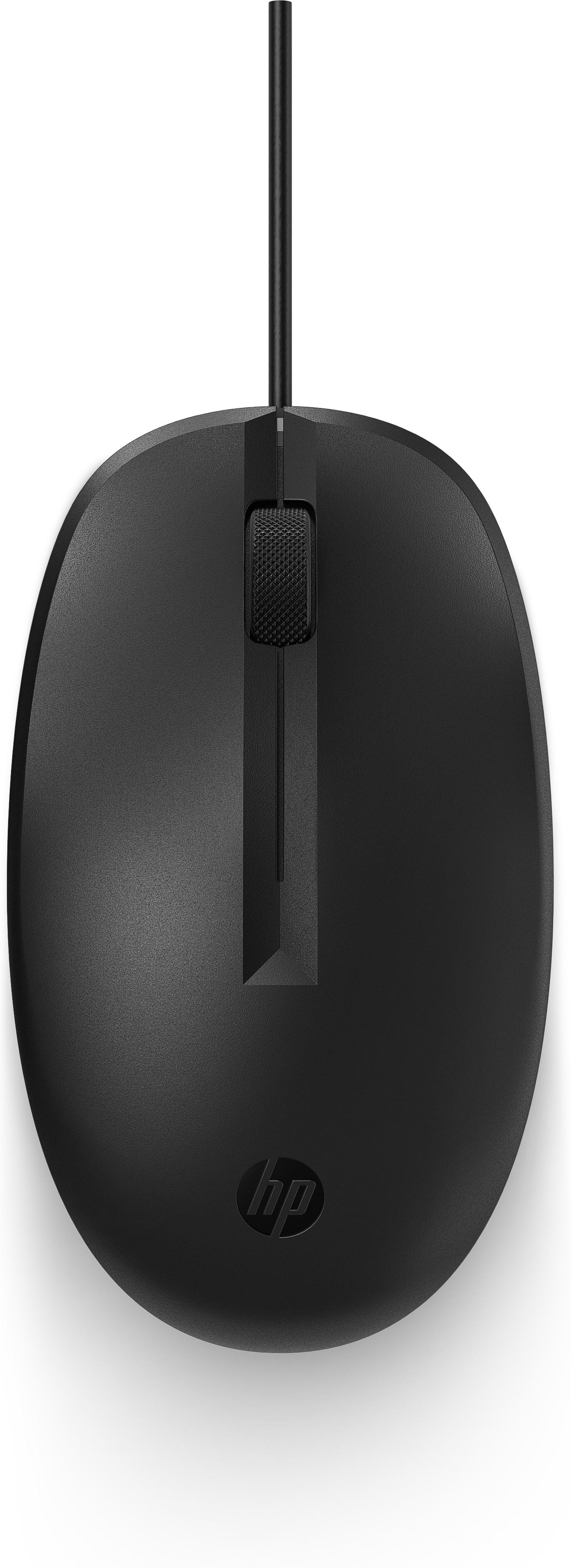 Mouse Alámbrico HP 125 265A9AA Negro, Alámbrico, puerto USB, Garantía 1 año