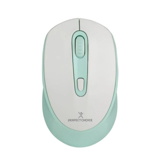 Mouse Recargable PERFECT CHOICE PC-045076, Blanco, USB, 800/1200/1600 DPI