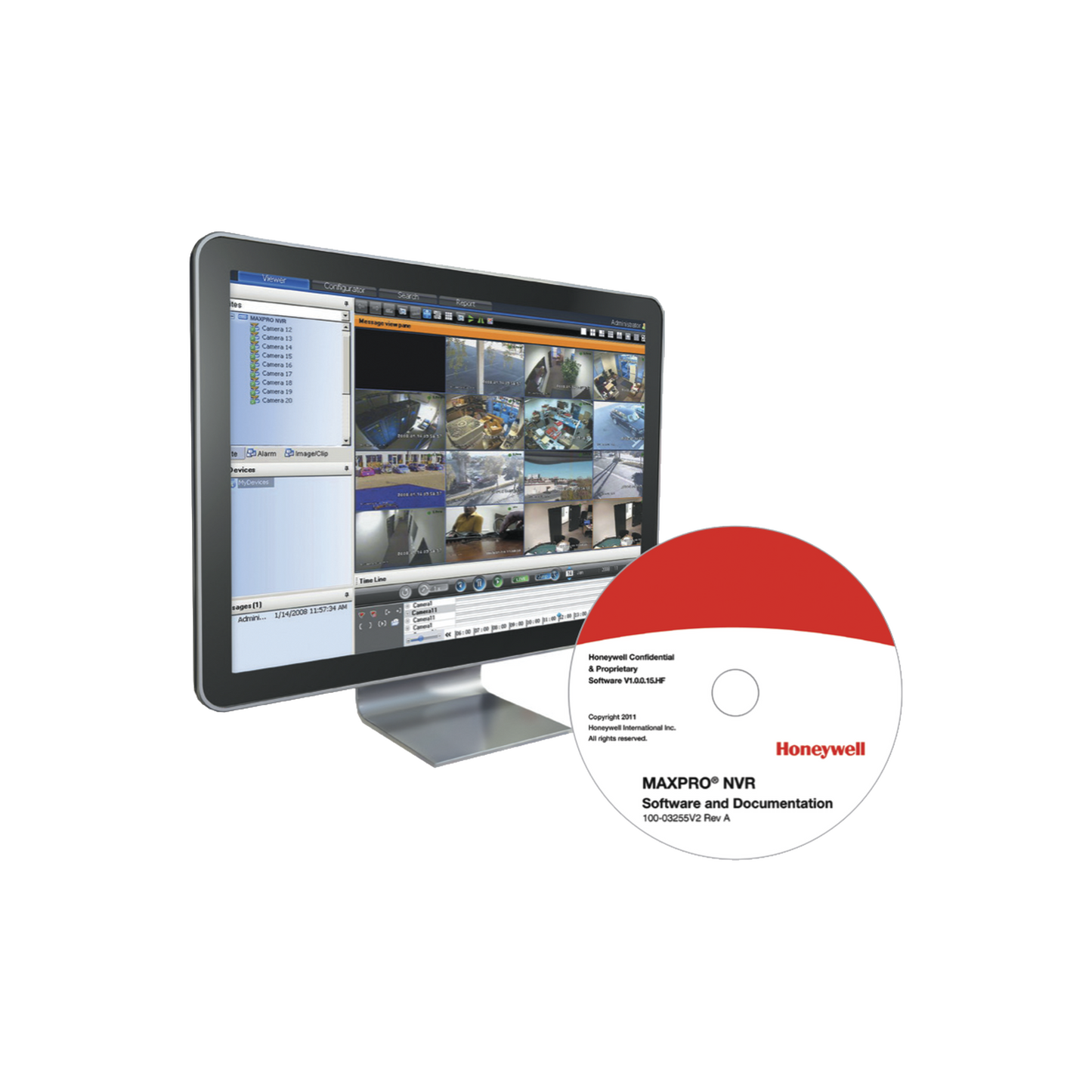 Software MAXPRO NVR / Licencia Base + 16 Canales