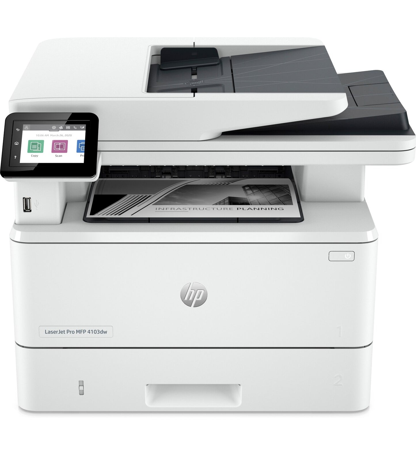 Impresora Multifunción HP LaserJet Pro 4103FDW 2Z629A - 1200 x 1200 DPI, 40 ppm, 80000 páginas por mes