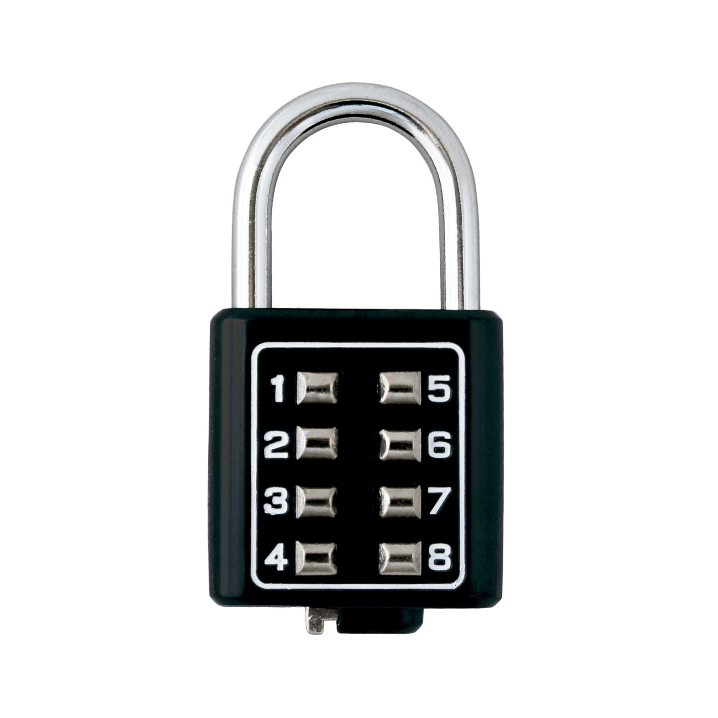 Candado Digital de Combinación M35 / No Requiere Llave / Combinación única integrada por 4 dÃgitos / Color Negro.