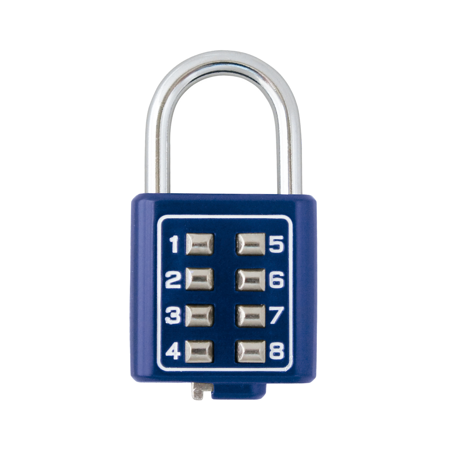 Candado Digital de Combinación M35 / No Requiere Llave / Combinación única integrada por 4 dÃgitos / Color Azul.