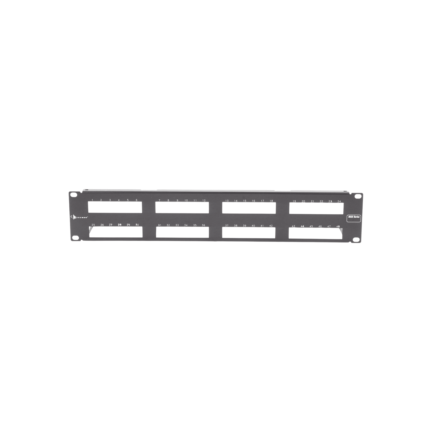 Patch Panel MAX Modular (vacío), de 48 Puertos, Plano, 2UR